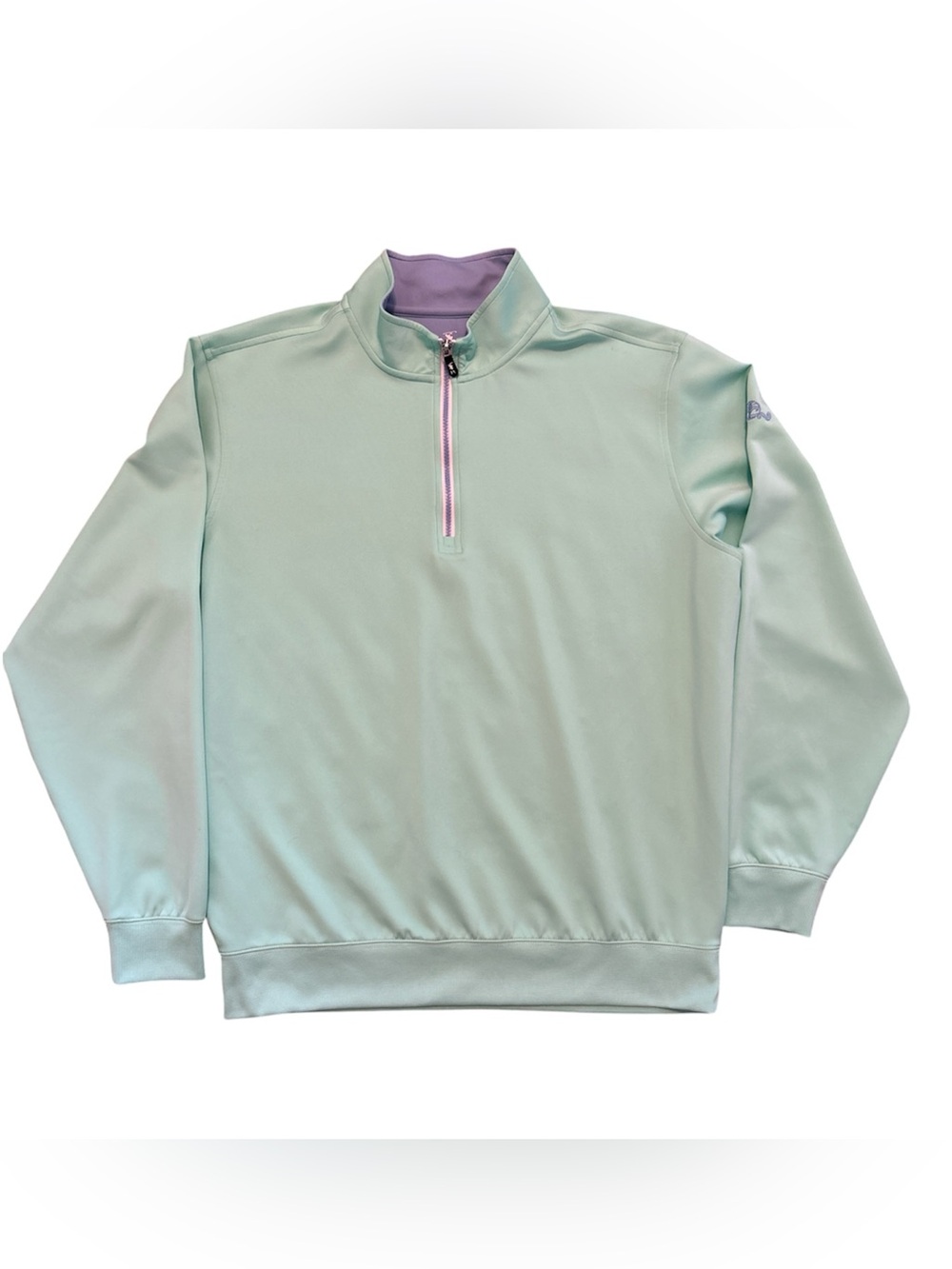 Fairway & Greene F&G Tech 1/4 Zip Pullover XL Mint Green Golf Jacket
